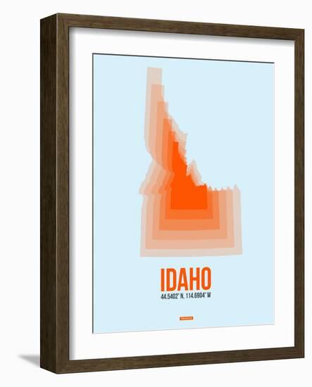 Idaho Radiant Map 1-NaxArt-Framed Art Print