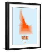 Idaho Radiant Map 1-NaxArt-Framed Art Print