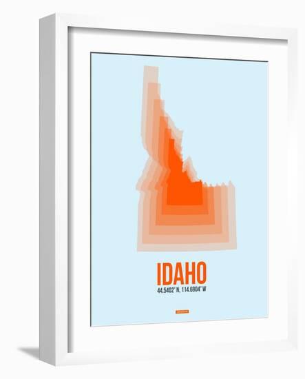 Idaho Radiant Map 1-NaxArt-Framed Art Print