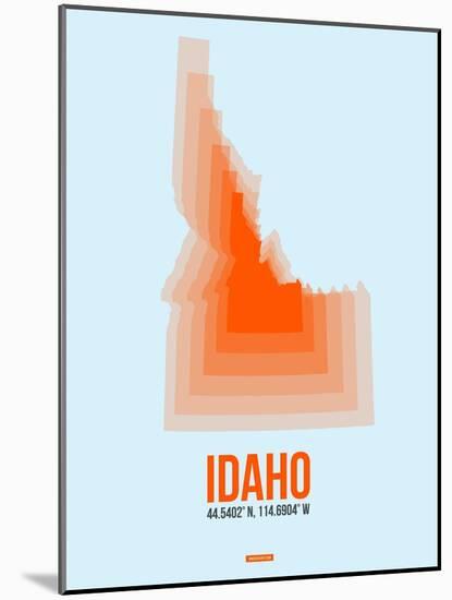 Idaho Radiant Map 1-NaxArt-Mounted Art Print