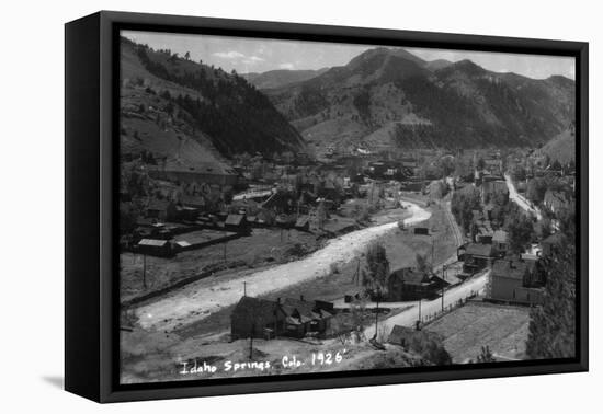 Idaho Springs, Colorado - General View of the Town, c.1926-Lantern Press-Framed Stretched Canvas