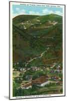 Idaho Springs, Colorado, Looking Up Virginia Canyon showing Road to Central City-Lantern Press-Mounted Art Print