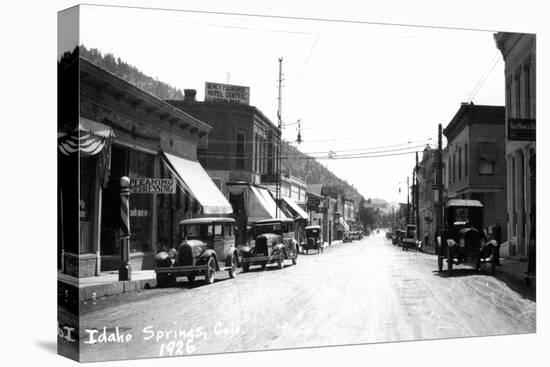 Idaho Springs, Colorado - Street Scene-Lantern Press-Stretched Canvas