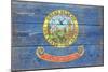 Idaho State Flag - Barnwood Painting-Lantern Press-Mounted Art Print