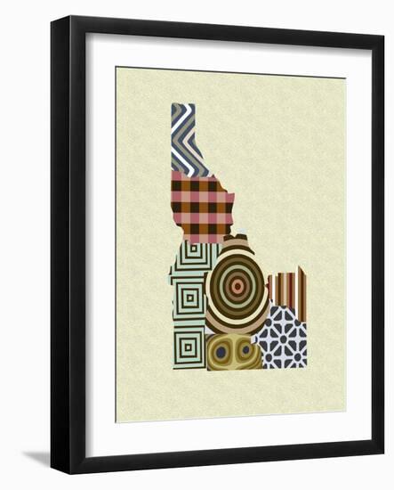 Idaho State Map-Lanre Adefioye-Framed Giclee Print