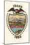 Idaho State Seal-null-Mounted Art Print