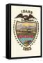 Idaho State Seal-null-Framed Stretched Canvas