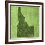 Idaho State Words-David Bowman-Framed Giclee Print