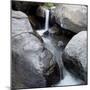 Idaho, USA. Squaw Creek waterfall detail with boulders.-Brent Bergherm-Mounted Photographic Print