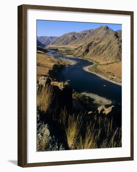 Idaho, Whitewater Rafting on the Snake River in Hells Canyon, USA-Paul Harris-Framed Photographic Print