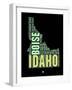 Idaho Word Cloud 1-NaxArt-Framed Art Print