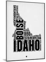 Idaho Word Cloud 2-NaxArt-Mounted Art Print