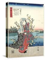 Ide in Yamashiro Province, 1843-1847-Utagawa Hiroshige-Stretched Canvas