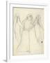 Idea for 'La Belle Dame Sans Merci' (Pencil on Paper) (See also 200312)-Elizabeth Eleanor Siddal-Framed Giclee Print