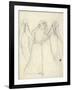 Idea for 'La Belle Dame Sans Merci' (Pencil on Paper) (See also 200312)-Elizabeth Eleanor Siddal-Framed Giclee Print