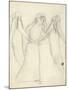 Idea for 'La Belle Dame Sans Merci' (Pencil on Paper) (See also 200312)-Elizabeth Eleanor Siddal-Mounted Giclee Print