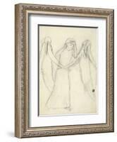 Idea for 'La Belle Dame Sans Merci' (Pencil on Paper) (See also 200312)-Elizabeth Eleanor Siddal-Framed Giclee Print