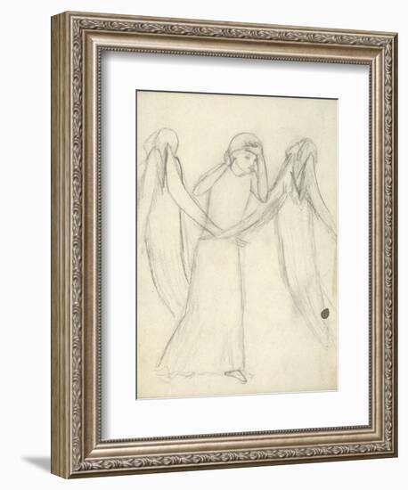 Idea for 'La Belle Dame Sans Merci' (Pencil on Paper) (See also 200312)-Elizabeth Eleanor Siddal-Framed Giclee Print