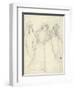 Idea for 'La Belle Dame Sans Merci' (Pencil on Paper) (See also 200312)-Elizabeth Eleanor Siddal-Framed Giclee Print