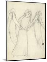 Idea for 'La Belle Dame Sans Merci' (Pencil on Paper) (See also 200312)-Elizabeth Eleanor Siddal-Mounted Giclee Print
