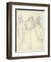 Idea for 'La Belle Dame Sans Merci' (Pencil on Paper) (See also 200312)-Elizabeth Eleanor Siddal-Framed Premium Giclee Print