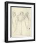 Idea for 'La Belle Dame Sans Merci' (Pencil on Paper) (See also 200312)-Elizabeth Eleanor Siddal-Framed Premium Giclee Print