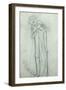 Idea for 'La Belle Dame Sans Merci' (Pencil on Paper) (See also 200314)-Elizabeth Eleanor Siddal-Framed Giclee Print