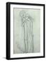 Idea for 'La Belle Dame Sans Merci' (Pencil on Paper) (See also 200314)-Elizabeth Eleanor Siddal-Framed Giclee Print