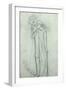 Idea for 'La Belle Dame Sans Merci' (Pencil on Paper) (See also 200314)-Elizabeth Eleanor Siddal-Framed Giclee Print