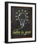 Idea Is You Wallpaper Blackboard-NatanaelGinting-Framed Art Print