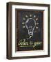 Idea Is You Wallpaper Blackboard-NatanaelGinting-Framed Art Print