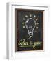 Idea Is You Wallpaper Blackboard-NatanaelGinting-Framed Art Print