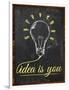 Idea Is You Wallpaper Blackboard-NatanaelGinting-Framed Art Print