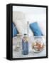 Idea of Interior Decoration with Starfishes and Glass Bottles-alenkasm-Framed Stretched Canvas