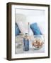 Idea of Interior Decoration with Starfishes and Glass Bottles-alenkasm-Framed Photographic Print