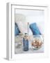 Idea of Interior Decoration with Starfishes and Glass Bottles-alenkasm-Framed Photographic Print