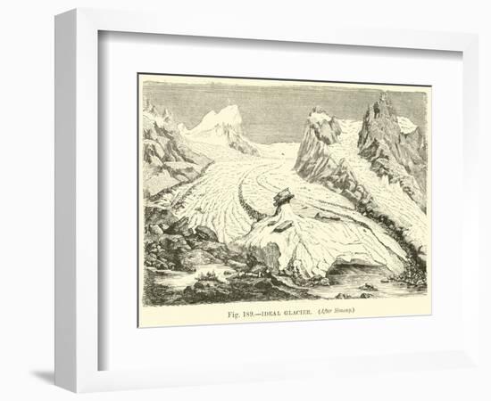 Ideal Glacier-null-Framed Giclee Print