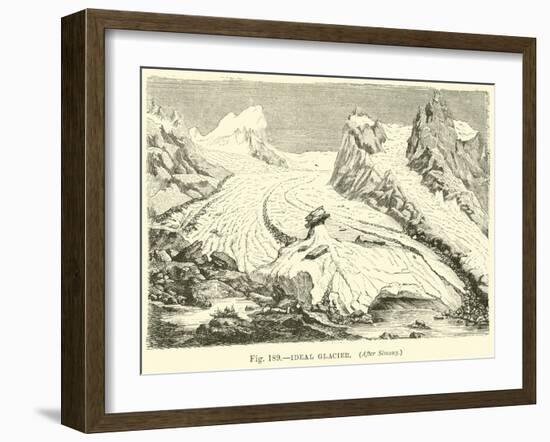 Ideal Glacier-null-Framed Giclee Print