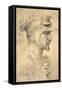 Ideal Head of a Warrior-Michelangelo Buonarroti-Framed Stretched Canvas