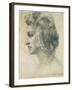 Ideal Head of a Woman, 1526-Michelangelo Buonarroti-Framed Giclee Print