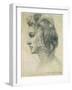 Ideal Head of a Woman, 1526-Michelangelo Buonarroti-Framed Giclee Print