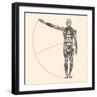 Ideal Human Proportion that Governs the Universe. the Making of Humans.-RYGER-Framed Art Print