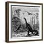 Ideal Jurassic Landscape in America, 1884-Othniel Charles Marsh-Framed Giclee Print