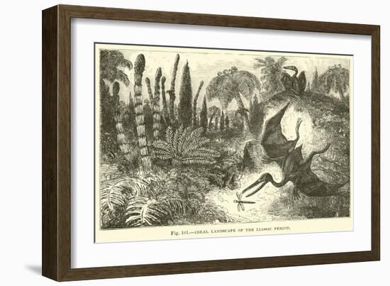 Ideal Landscape of the Liassic Period-null-Framed Giclee Print