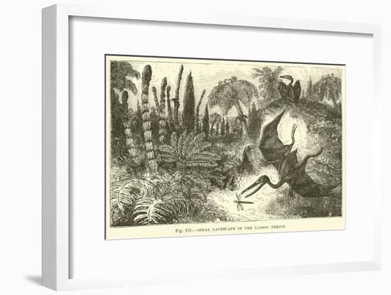 Ideal Landscape of the Liassic Period-null-Framed Giclee Print