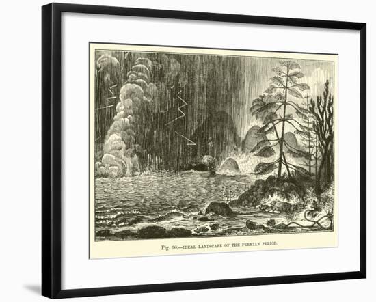Ideal Landscape of the Permian Period-null-Framed Giclee Print