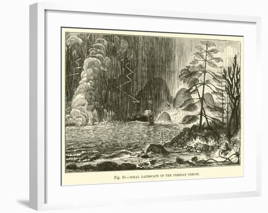 Ideal Landscape of the Permian Period-null-Framed Giclee Print