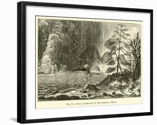 Ideal Landscape of the Permian Period-null-Framed Giclee Print