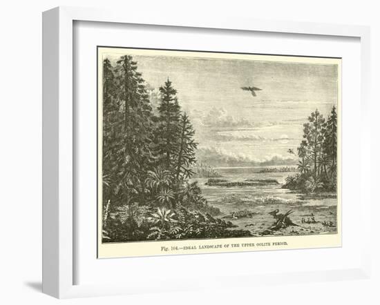 Ideal Landscape of the Upper Oolite Period-null-Framed Giclee Print