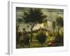 Ideal Landscape with Horseman, C. 1822-Woldemar Friedrich Olivier-Framed Giclee Print